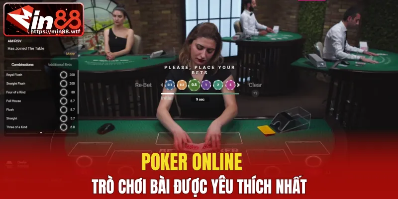 Poker online trò chơi bài được yêu thích nhất